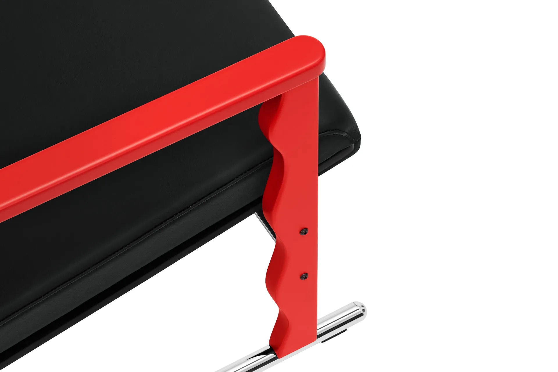 Poltrona lounge Experiment 503, Red-black leather Hem