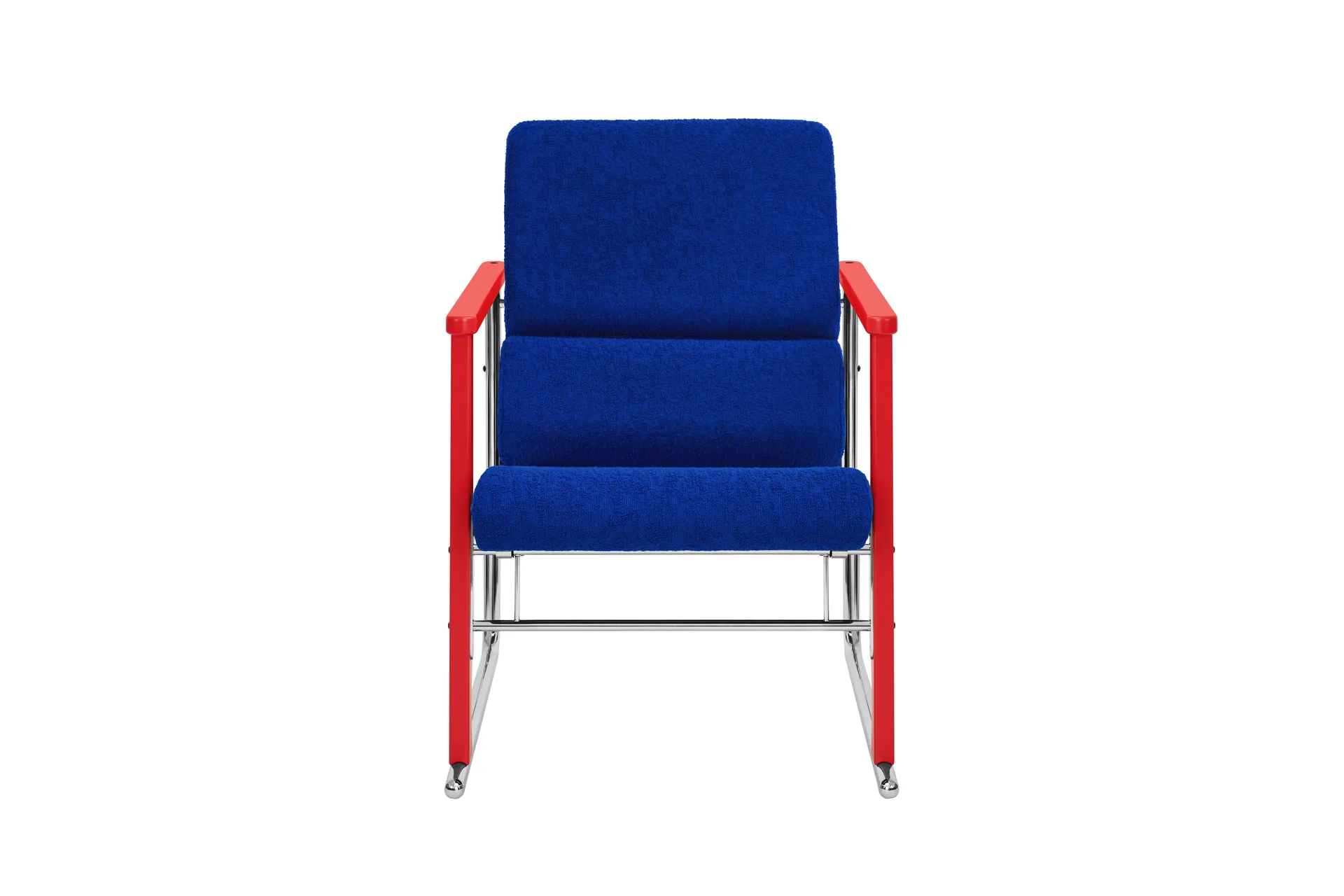 Poltrona lounge Experiment 503, Red-ultramarine Hem