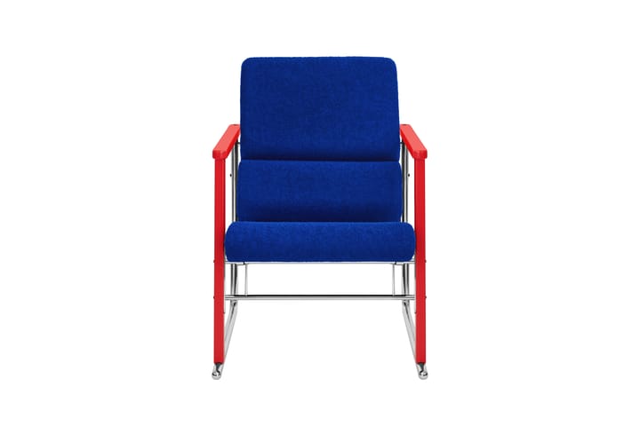 Poltrona lounge Experiment 503, Red-ultramarine Hem