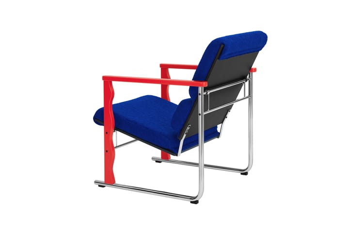 Poltrona lounge Experiment 503, Red-ultramarine Hem
