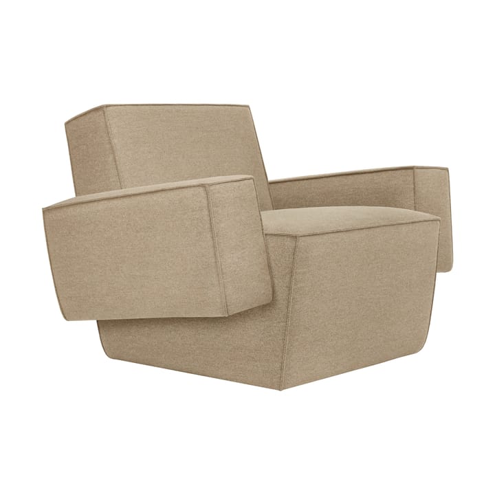 Poltrona lounge Hunk con braccioli - Beige - Hem