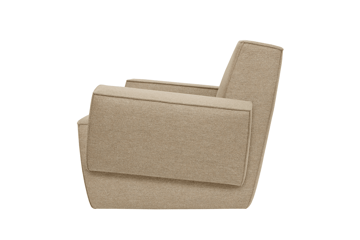 Poltrona lounge Hunk con braccioli - Beige - Hem