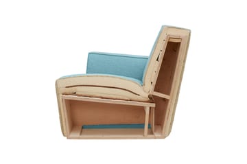 Poltrona lounge Hunk con braccioli - Beige - Hem