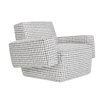 Poltrona lounge Hunk con braccioli - Checkered black/white - Hem