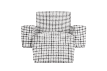 Poltrona lounge Hunk con braccioli - Checkered black/white - Hem