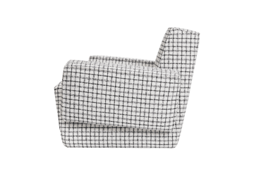 Poltrona lounge Hunk con braccioli - Checkered black/white - Hem