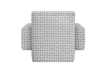 Poltrona lounge Hunk con braccioli - Checkered black/white - Hem