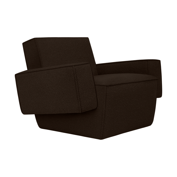 Poltrona lounge Hunk con braccioli - Chocolate - Hem