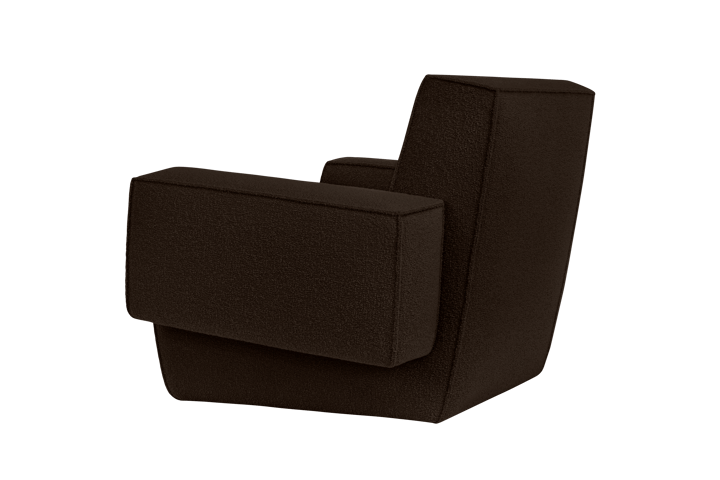 Poltrona lounge Hunk con braccioli, Chocolate Hem