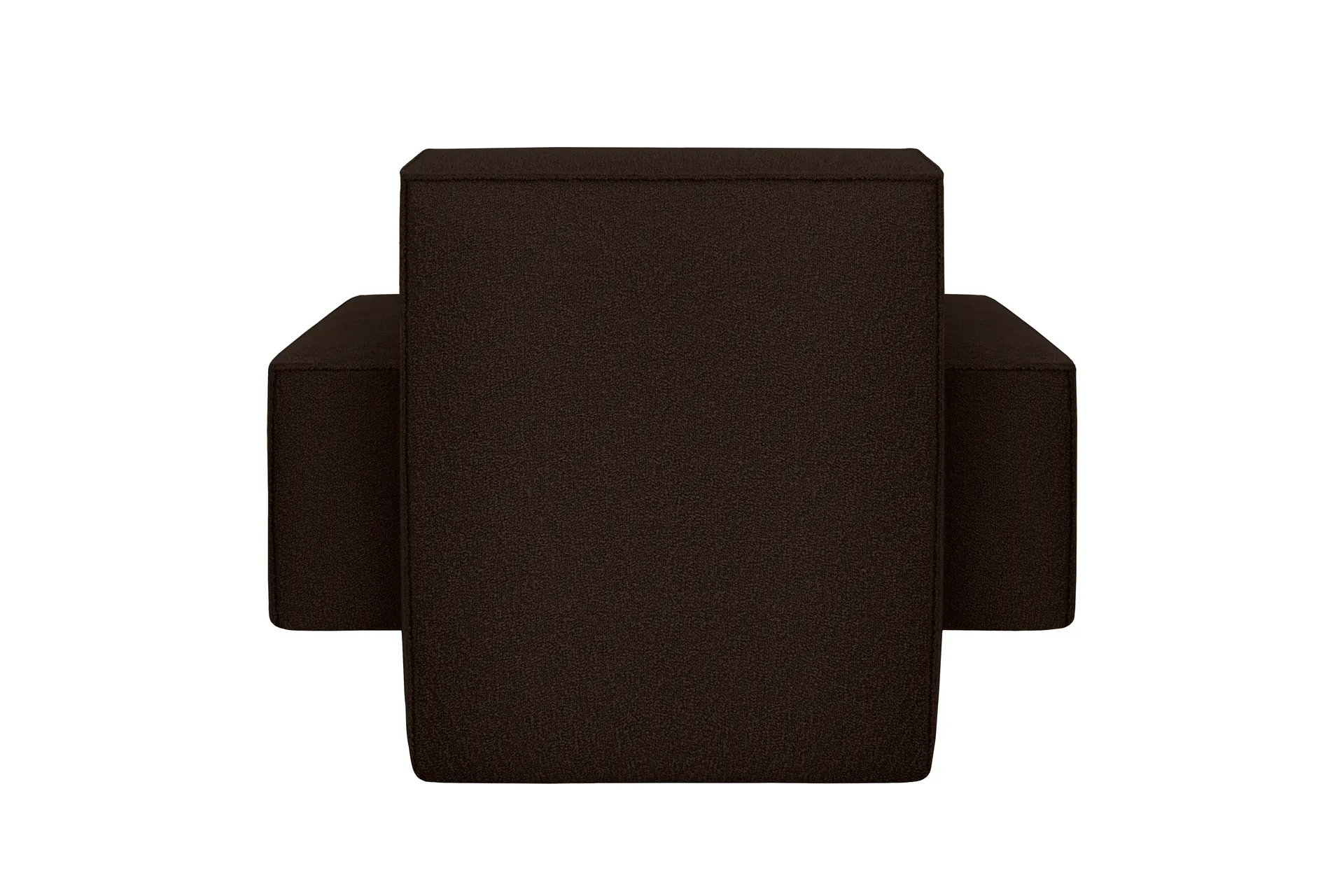 Poltrona lounge Hunk con braccioli, Chocolate Hem