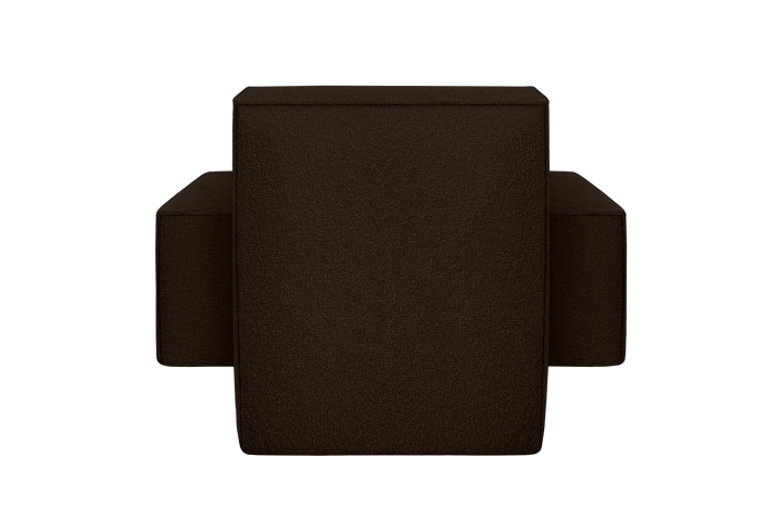 Poltrona lounge Hunk con braccioli, Chocolate Hem