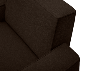 Poltrona lounge Hunk con braccioli - Chocolate - Hem