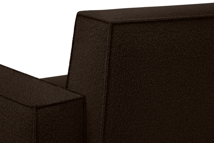 Poltrona lounge Hunk con braccioli, Chocolate Hem
