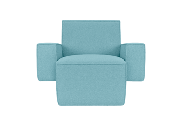 Poltrona lounge Hunk con braccioli - Icicle - Hem