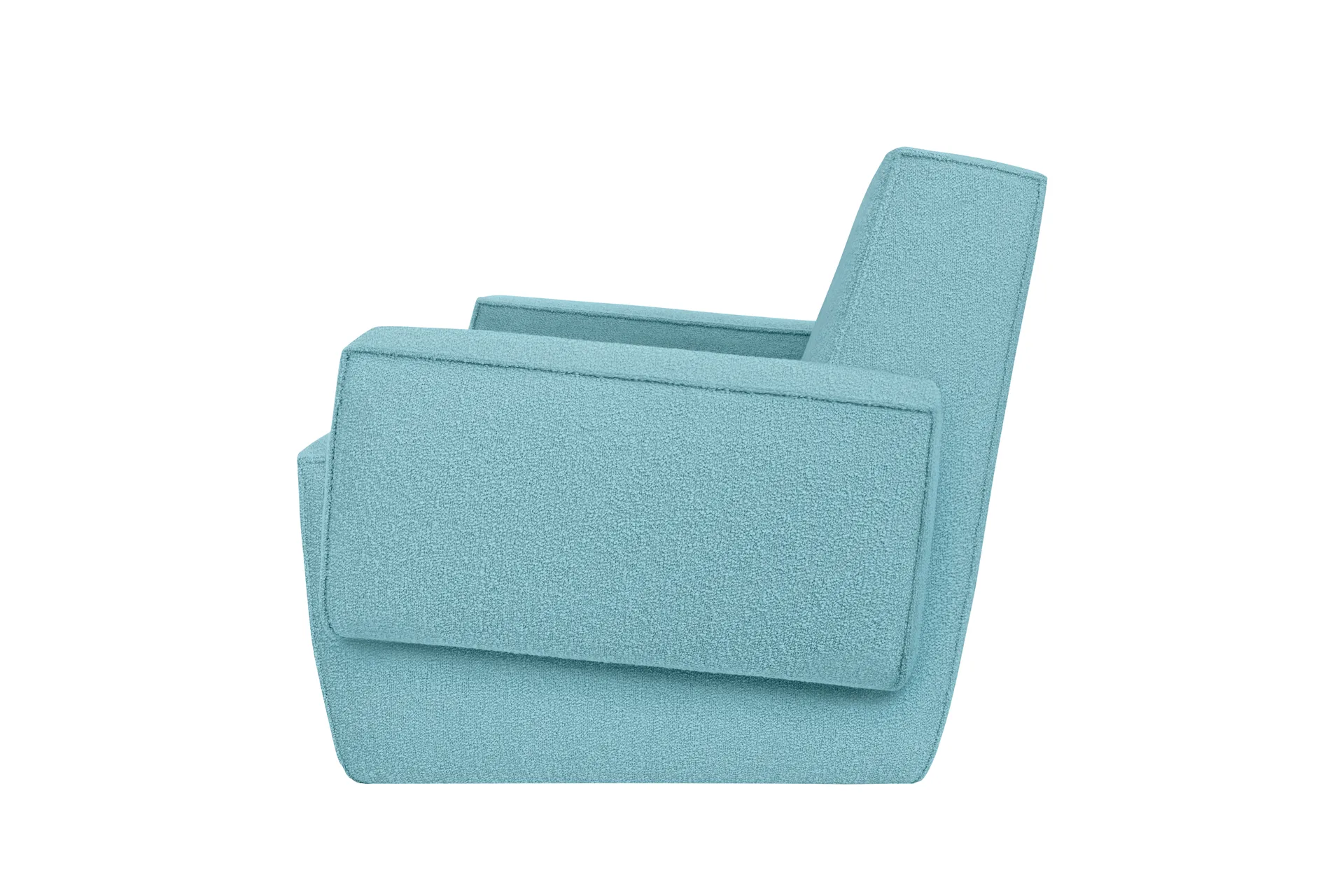 Poltrona lounge Hunk con braccioli, Icicle Hem