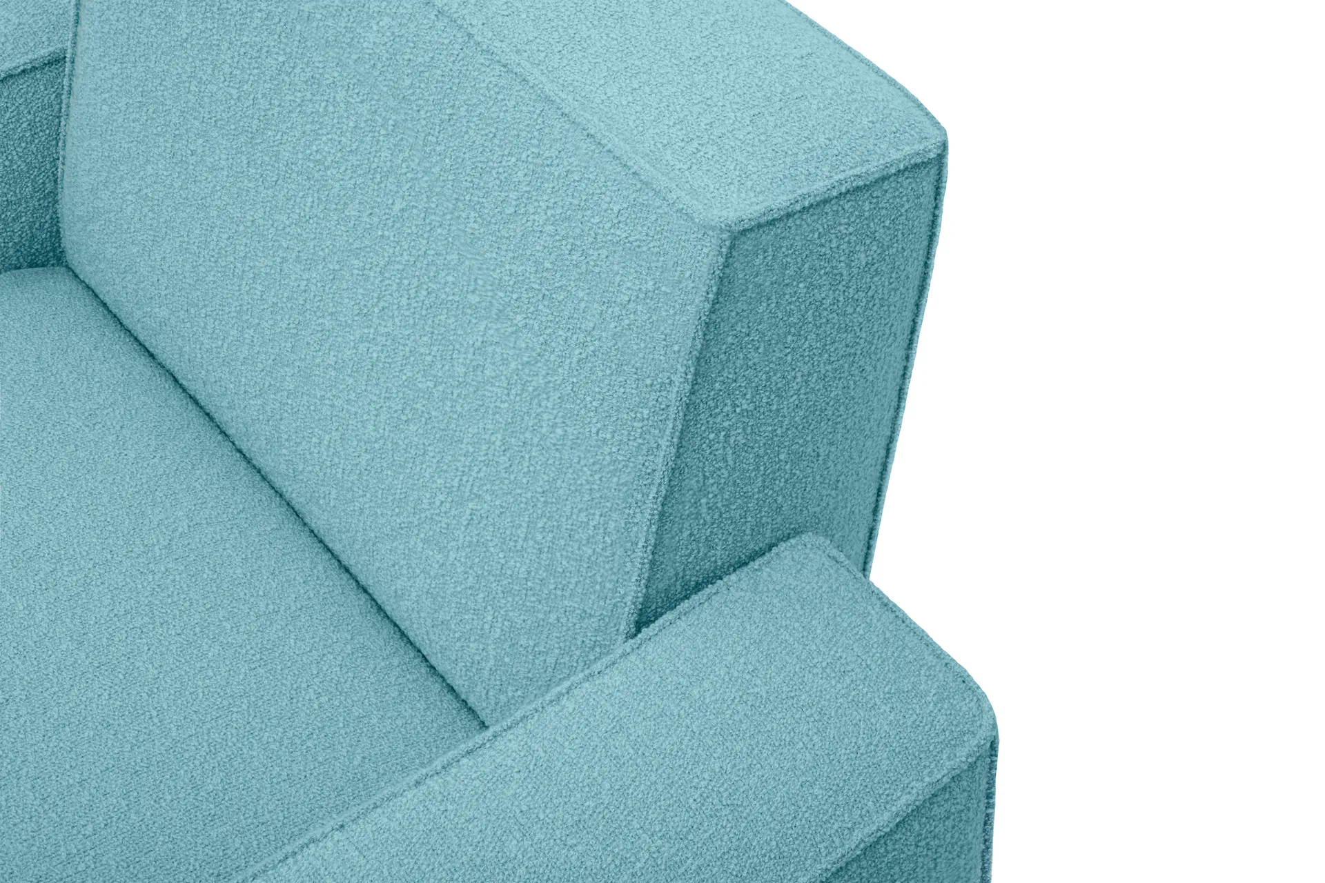 Poltrona lounge Hunk con braccioli, Icicle Hem