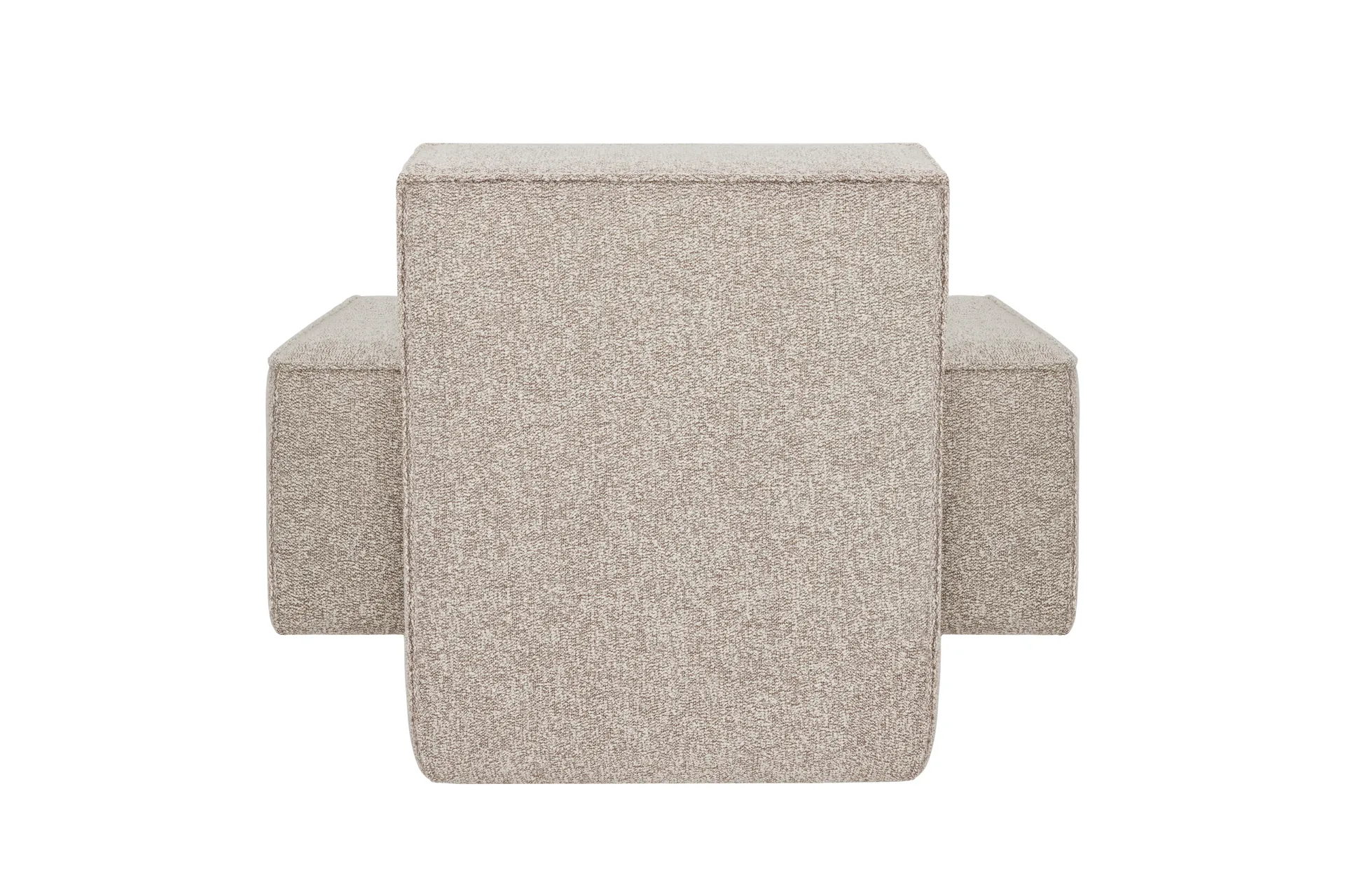 Poltrona lounge Hunk con braccioli, Swan Hem