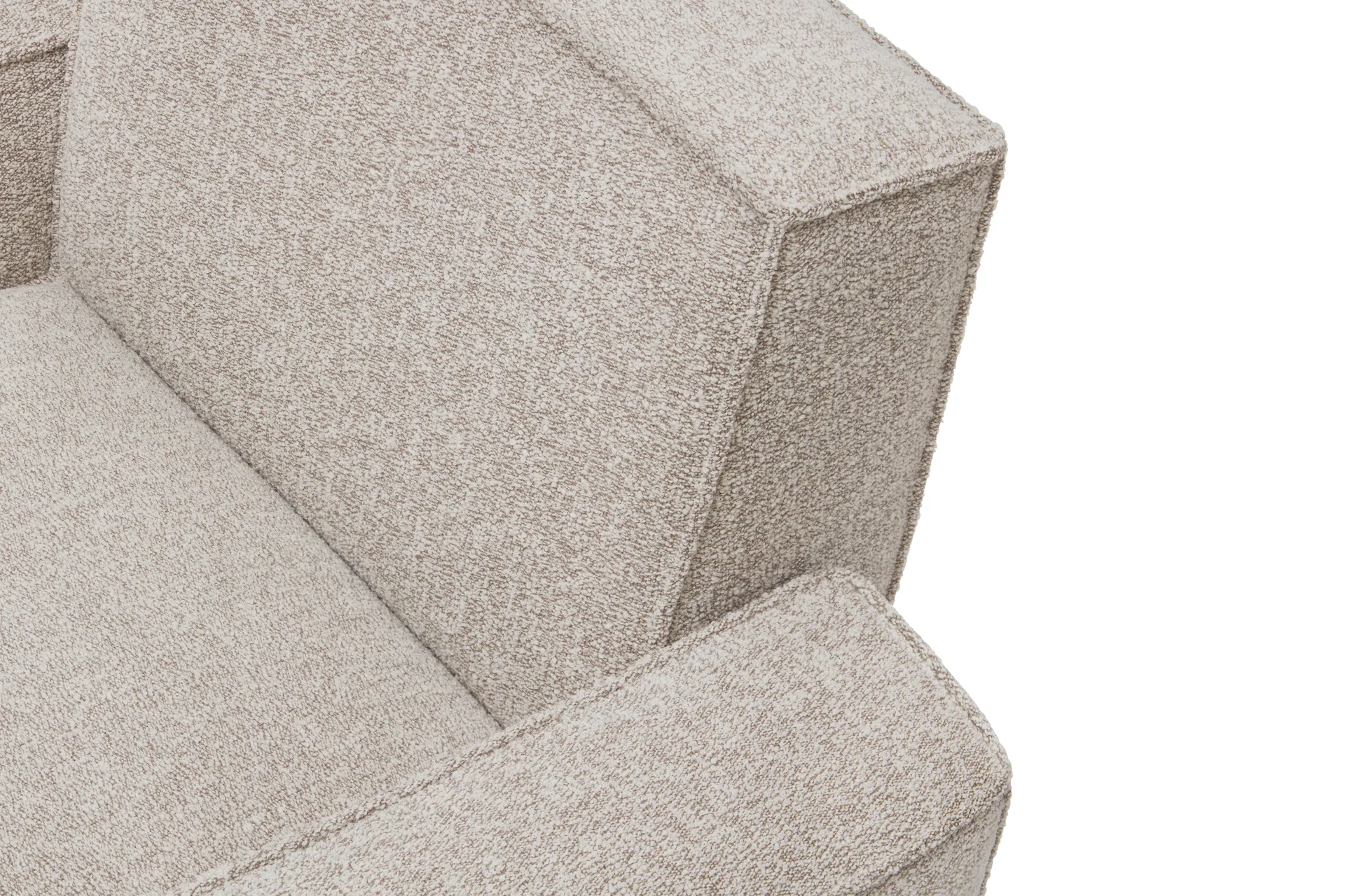 Poltrona lounge Hunk con braccioli, Swan Hem