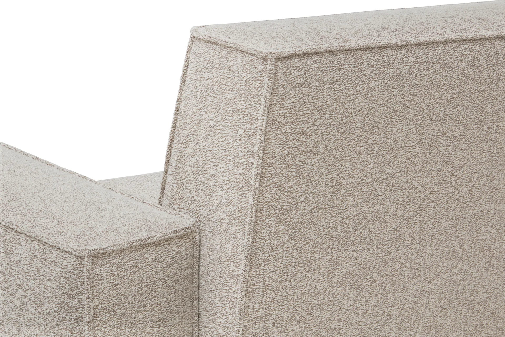 Poltrona lounge Hunk con braccioli, Swan Hem