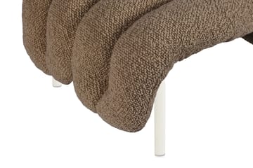 Poltrona lounge + poggiapiedi Puffy - Sawdust-cream - Hem