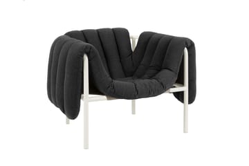 Poltrona lounge Puffy - Anthracite-cream - Hem
