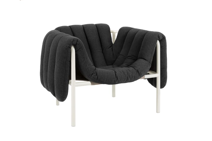 Poltrona lounge Puffy, Anthracite-cream Hem