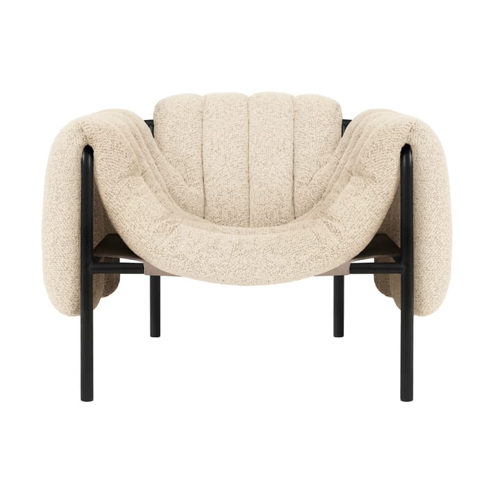 Poltrona lounge Puffy - Eggshell-black grey - Hem