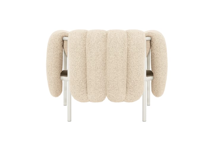 Poltrona lounge Puffy, Eggshell-cream Hem