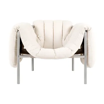 Poltrona lounge Puffy - Natural-acciaio inossidabile - Hem