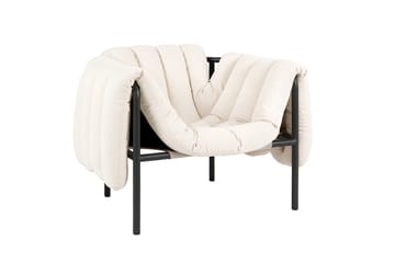 Poltrona lounge Puffy - Natural-black grey - Hem