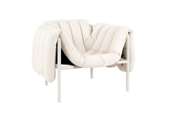 Poltrona lounge Puffy, Natural-cream Hem