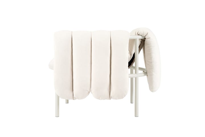 Poltrona lounge Puffy, Natural-cream Hem
