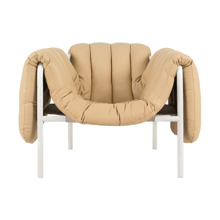 Poltrona lounge Puffy - Sand leather-cream - Hem