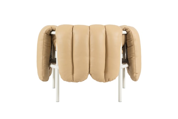 Poltrona lounge Puffy, Sand leather-cream Hem