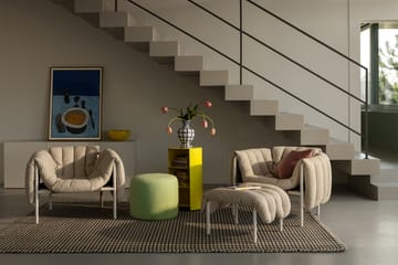 Poltrona lounge Puffy - Sawdust-acciaio inossidabile - Hem