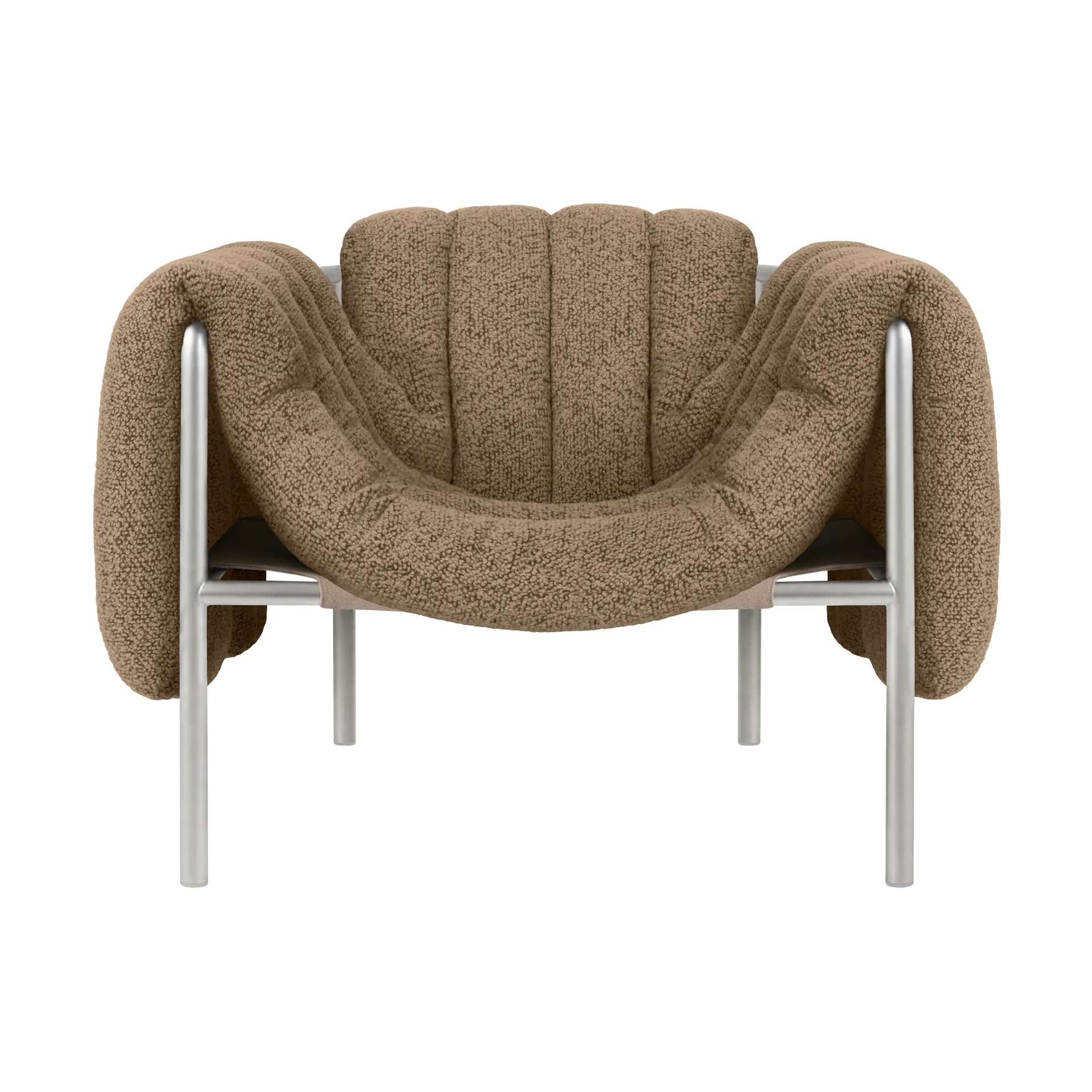 Poltrona lounge Puffy, Sawdust-acciaio inossidabile Hem