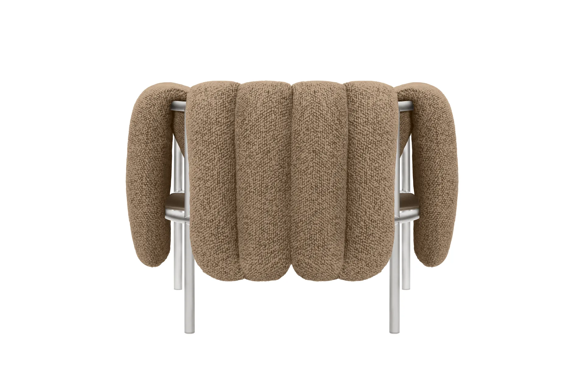 Poltrona lounge Puffy, Sawdust-acciaio inossidabile Hem