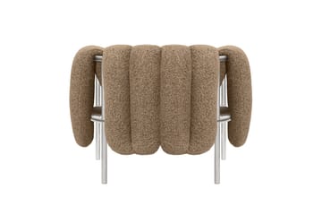 Poltrona lounge Puffy - Sawdust-acciaio inossidabile - Hem