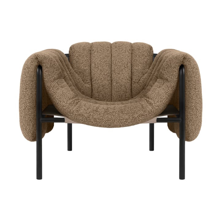 Poltrona lounge Puffy - Sawdust-black grey - Hem