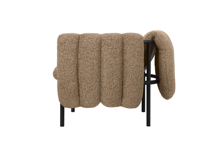 Poltrona lounge Puffy, Sawdust-black grey Hem