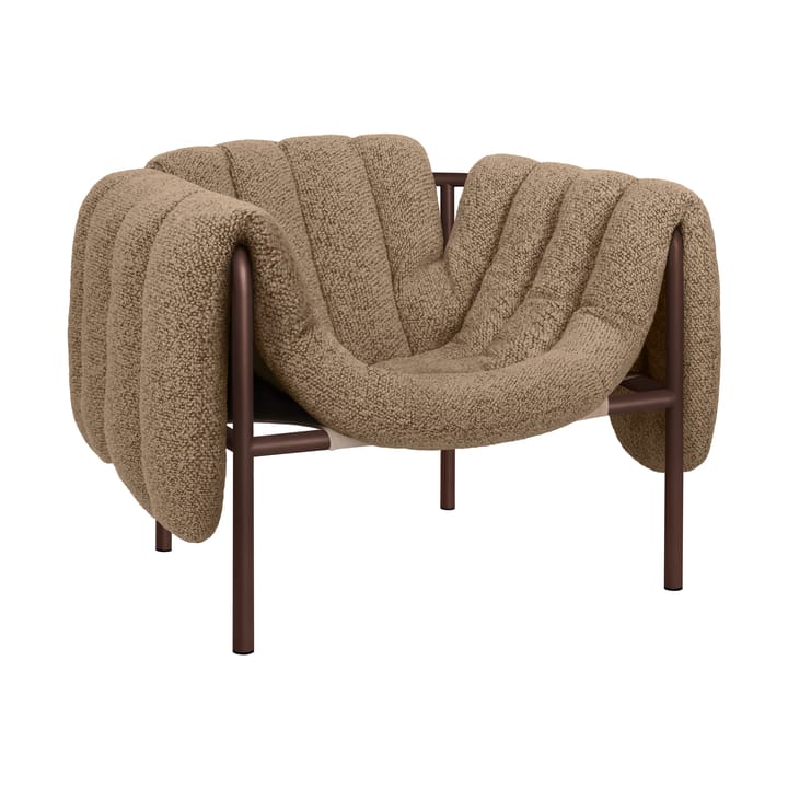 Poltrona lounge Puffy - Sawdust-chocolate brown - Hem
