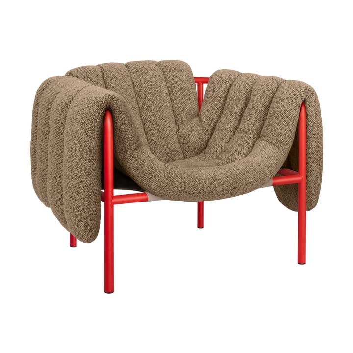Poltrona lounge Puffy - Sawdust-traffic red - Hem