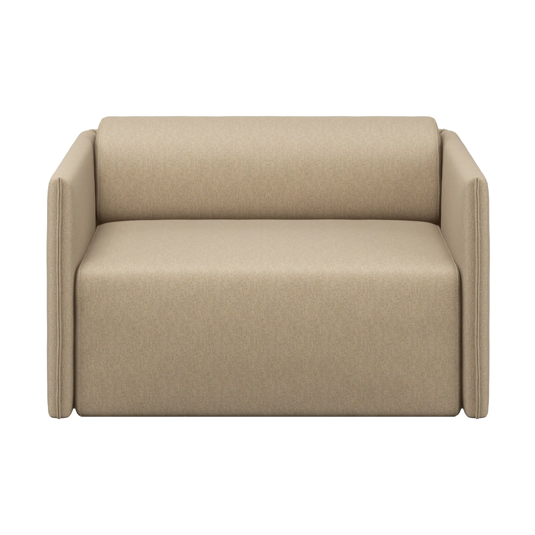 Poltrona Palo Block Single-seater Low, Beige Hem