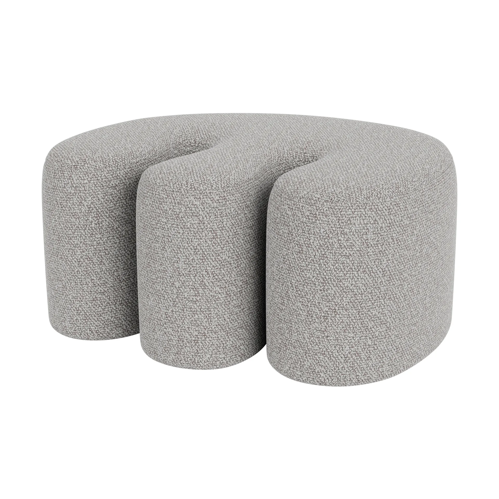 Pouf Palma Medium 70x92 cm, Pebble Hem