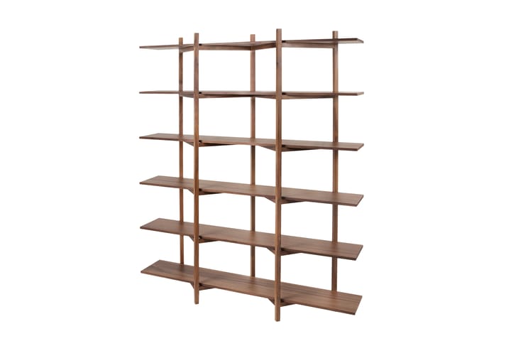 Scaffale Zig Zag High 175x214 cm, Noce Hem