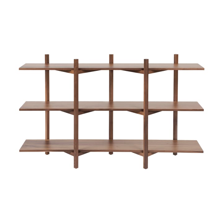 Scaffale Zig Zag Low 175x100 cm - Noce - Hem