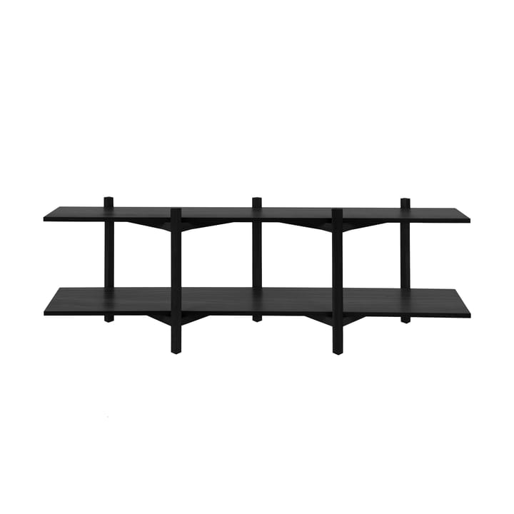 Scaffale Zig Zag Media 194x57 cm - Black - Hem