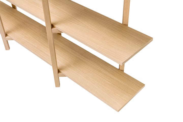 Scaffale Zig Zag Media 194x57 cm, Rovere Hem