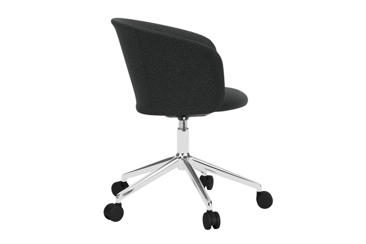 Sedia da ufficio Kendo Swivel con 5 ruote, Graphite-polished aluminium Hem