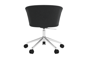 Sedia da ufficio Kendo Swivel con 5 ruote - Graphite-polished aluminium - Hem